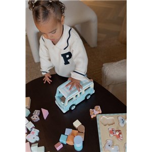 Drewniany camper bus w stylu retro JOUECO