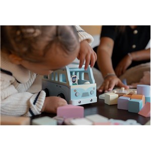 Drewniany camper bus w stylu retro JOUECO