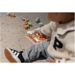 Drewniane puzzle warstwowe FARMA Joueco