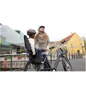 Fotelik rowerowy MINIA na bagażnik CF Black