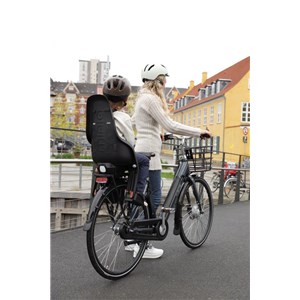 Fotelik rowerowy MINIA na bagażnik CF Black