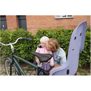 Fotelik rowerowy MINIA na bagażnik CF Galaxy Purpl