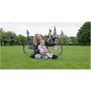 Fotelik rowerowy MINIA na bagażnik CF Neptune Blue