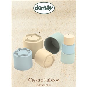 Wieża z kubków 7 elem. pastel DANTOY