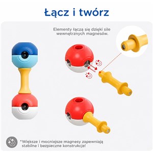 KUB Planet magnetyczne klocki konstrukcyjne 3D 20 - zdjęcie 6