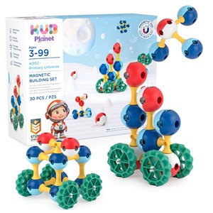 KUB Planet magnetyczne klocki konstrukcyjne 3D 30 - zdjęcie 3