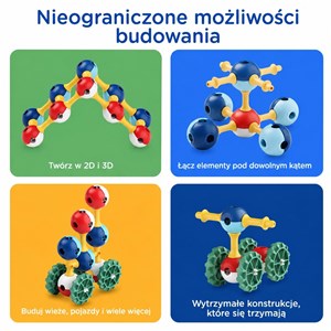 KUB Planet magnetyczne klocki konstrukcyjne 3D 30 - zdjęcie 10