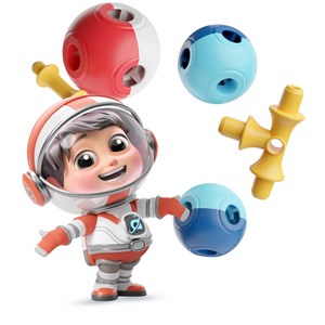 KUB Planet magnetyczne klocki konstrukcyjne 3D 100 - zdjęcie 12