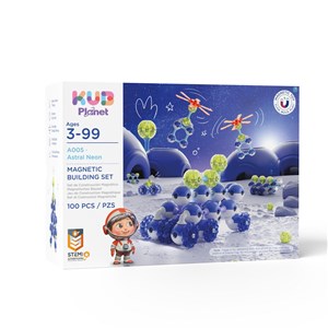 KUB Planet magnetyczne klocki konstrukcyjne 3D 100 - zdjęcie 14