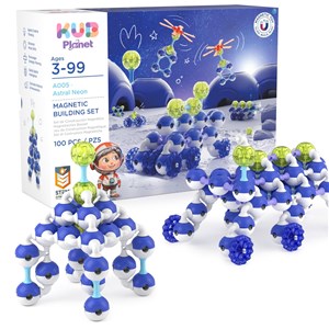 KUB Planet magnetyczne klocki konstrukcyjne 3D 100 - zdjęcie 3