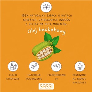 Żel ze skrobią ryżową 100 ml SASSI Lew dla dzieci