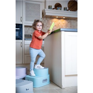 B-Podest 2 stopniowy dla dzieci Step up grey