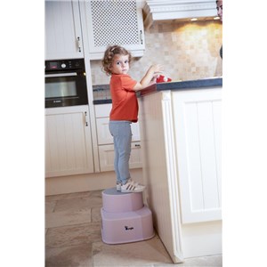 B-Podest 2 stopniowy dla dzieci Step up pink