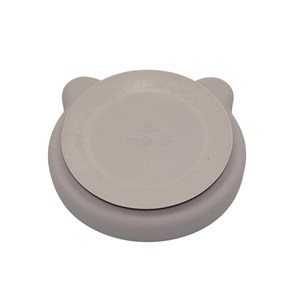 B-Talerzyk silikonowy Bear z przyssawką Grey