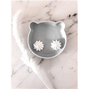 B-Talerzyk silikonowy Bear z przyssawką Grey