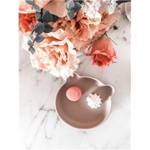 B-Talerzyk silikonowy Bear z przyssawką Pink