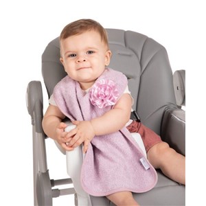 B-Śliniaczek Eco organic Flower pink