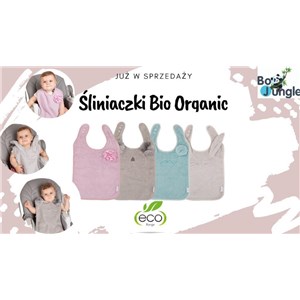 B-Śliniaczek Eco organic Flower pink