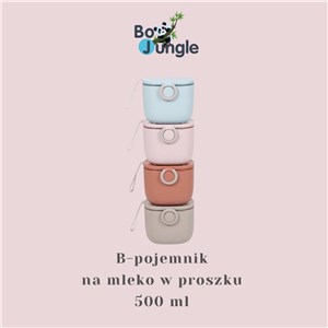 B-Pojemnik na mleko w proszku 500 ml GREY