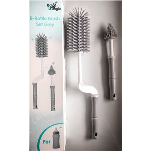 B-Szczotki do butelek i smoczków zestaw Grey