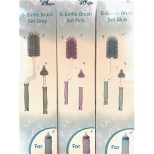 B-Szczotki do butelek i smoczków zestaw Grey