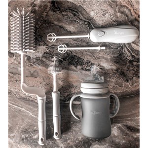 B-Szczotki do butelek i smoczków zestaw Grey