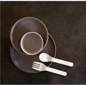 B-Zestaw naczyń 5 elem. BIOplastik CPLA grey