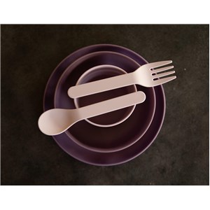 B-Zestaw naczyń 5 elem. BIOplastik CPLA purplepink