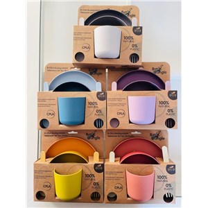 B-Zestaw naczyń 5 elem. BIOplastik CPLA terracotta