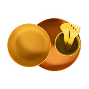 B-Zestaw naczyń 5 elem. BIOplastik CPLA ochre