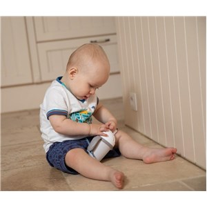 B-Kubek do picia ze słomką BIOplastik CPLA grey