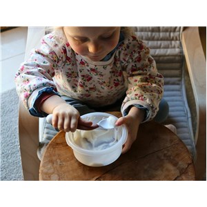 B-Elastyczne sztućce łyżeczka/widelec Terracotta