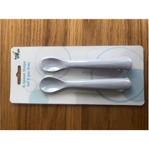 B-Łyżeczki silikonowe 2 szt. Grey