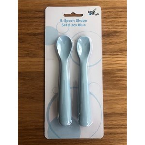 B-Łyżeczki silikonowe 2 szt. Blue mint