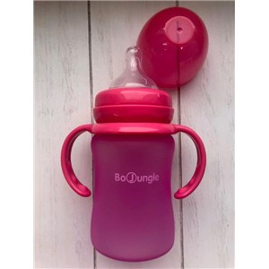 B-Thermo Butelka 150ml szkło/silikon Róż