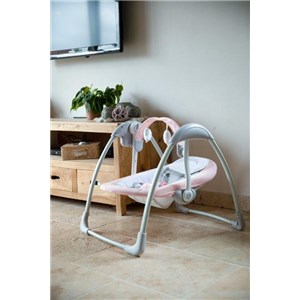 B-Huśtawka bujaczek Swing Dolphy pink grey