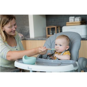 B-Krzesełko do karmienia WHEELY Blue mint