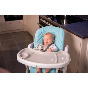 B-Krzesełko do karmienia WHEELY Blue mint