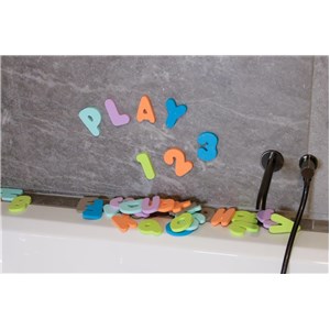 B-Piankowe literki cyferki do kąpieli zestaw 36szt