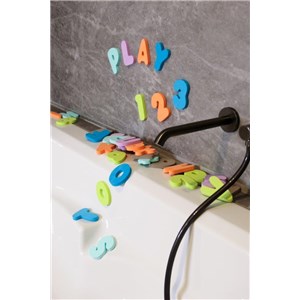 B-Piankowe literki cyferki do kąpieli zestaw 36szt