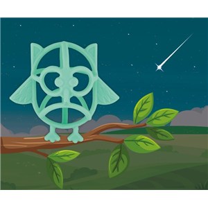 B-Gryzak silikonowy sowa