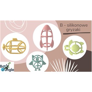B-Gryzak silikonowy sowa