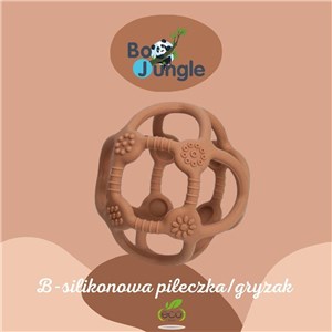 B-Silikonowa piłeczka gryzak terracota