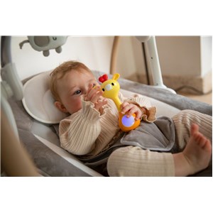 B-Sensoryczna grzechotka gryzak Light&Music ŻYRAFA