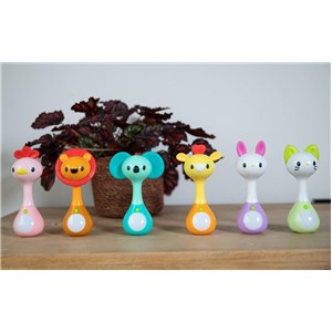 B-Sensoryczna grzechotka gryzak Light&Music ŻYRAFA