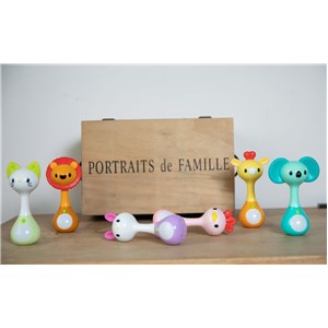 B-Sensoryczna grzechotka gryzak Light&Music ŻYRAFA