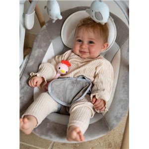 B-Sensoryczna grzechotka gryzak Light&Music KURCZA