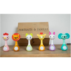 B-Sensoryczna grzechotka gryzak Light&Music KOTEK