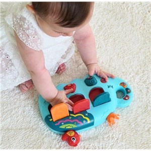 Konsola Pop Up muzyczny słonik, zabawa w chowanego