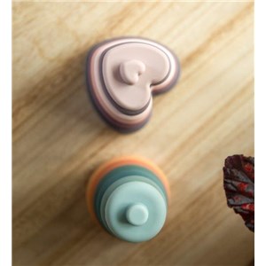 B-Silikonowa wieża układanka serca